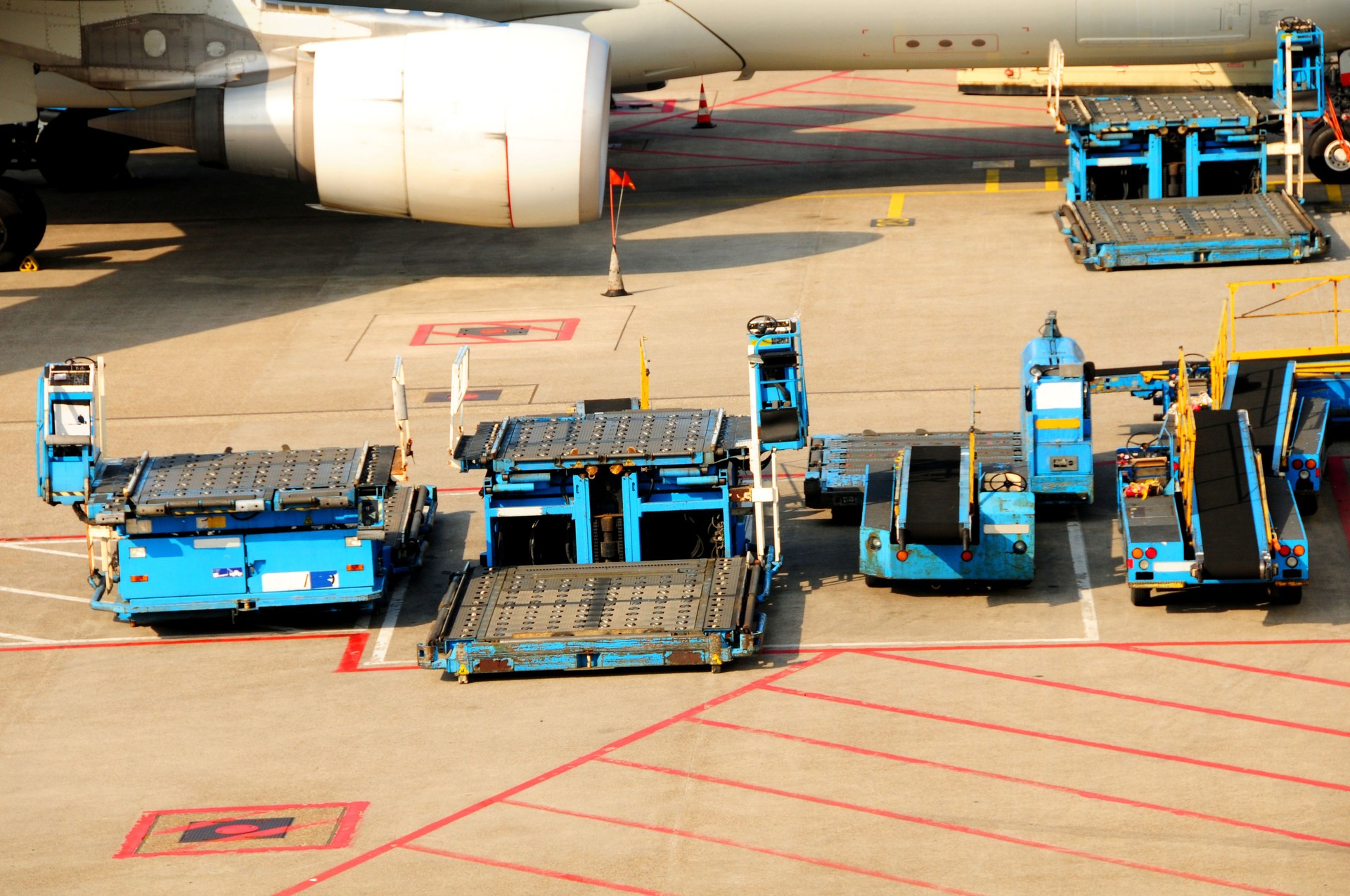 Industria aeronáutica-portátil con cintas transportadoras correas